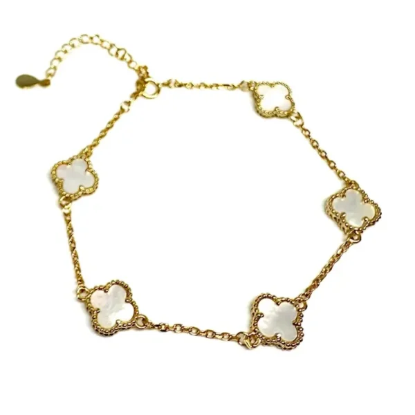 гривна с пет седефени детелини